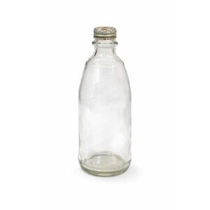 Vintage 1977 Dr Pepper Glass Soda Bottle w/ Original Cap No Refill Collectible